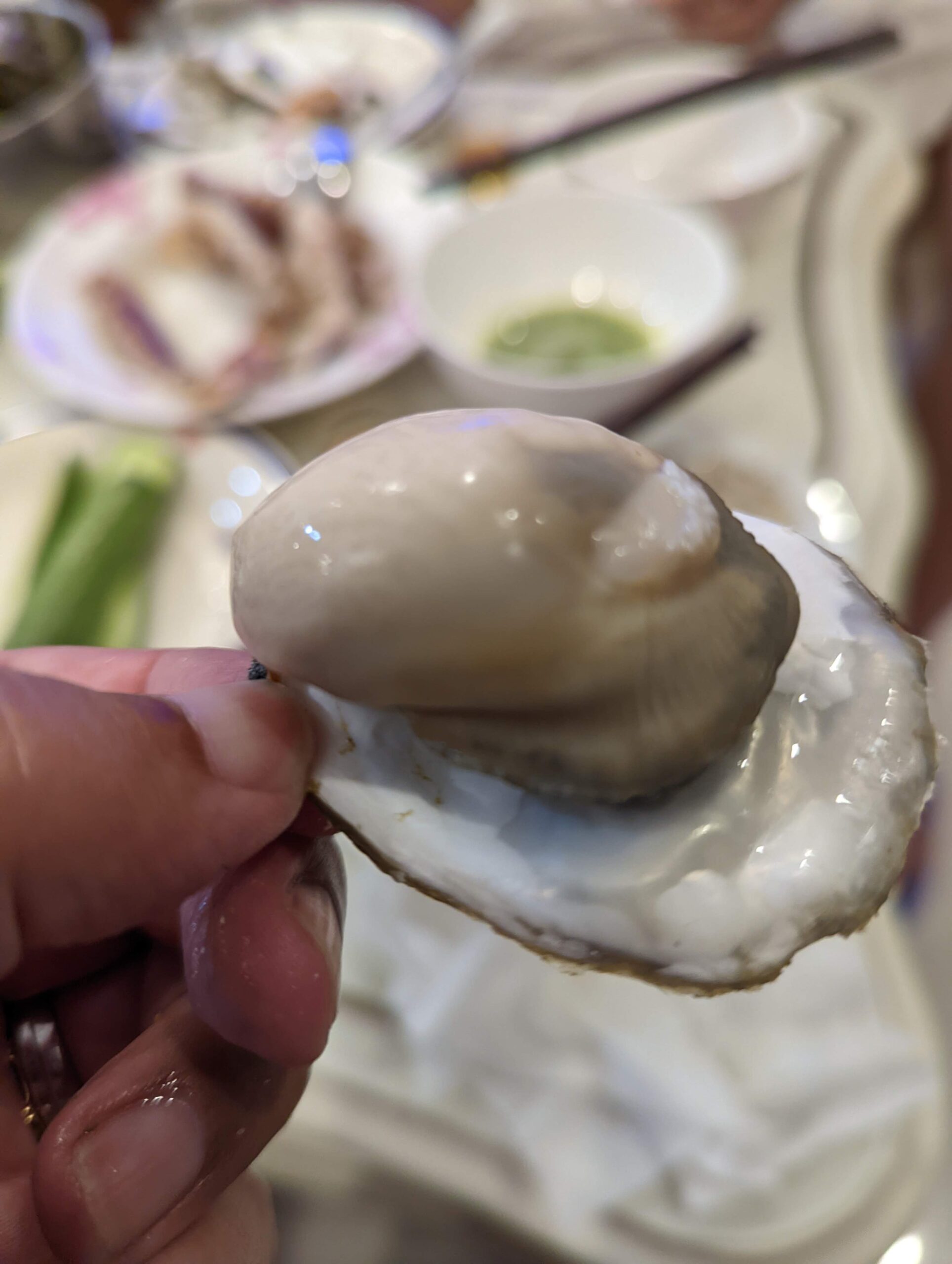 蒸し牡蠣